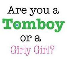 the words are you a tomb boy or a girl? in green and pink letters