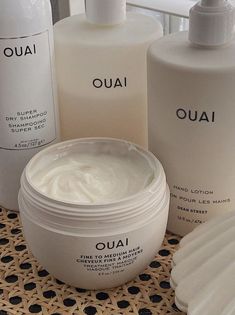 #skincare #beige #aesthetic Mask For Hair, Ouai Hair, Hair Masque, Vanilla Girl, Hair Repair, Sulfate Free, Skin Care Essentials, Free Hair, Skin Care Products