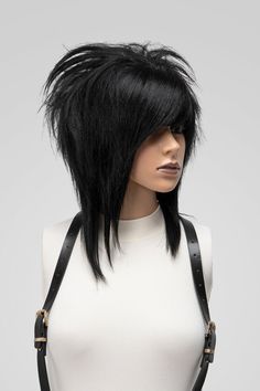 Medium Scene Hair, Wig Side Part, Spiky Hairstyles, Bang Wig, Mens Wigs, Spiky Hair, Professional Hairstylist, Wig Human Hair