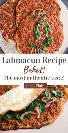 the most authentic taste lambacun recipe baked with fresh herbs and spices, this is an easy to make dish