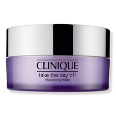 Take The Day Off Cleansing Balm Makeup Remover - TAKE THE DAY OFF CLEANSING BALM 3.8OZBenefitsAll Skin TypesClinique's iconic makeup remover in a silky balm formula.Solid makeup-removing balm transforms into a silky oil-based cleanser upon application.Cleans thoroughly, rinses off completely.Gently helps remove the stress of pollution so skin looks younger, longer.Built on Dermatological Science: As a dermatologist-guided brand, Clinique's commitment to safety starts with skincare science. Clini Clinique Take The Day Off, Skin Care Routine For 20s, Skin Care Cleanser, Skin Care Steps, Oily Skin Care, Skin Care Remedies, Cleansing Balm, Simple Skincare, Beauty Box