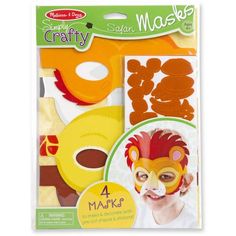 the crafty kit includes masks and other items to make it look like an animal