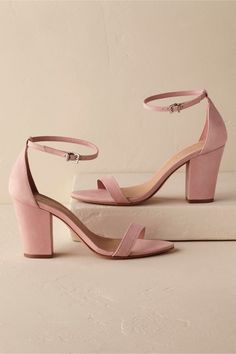 10 Gorgeous Mid-Heels for Brides and Bridesmaids Bridesmaid Shoe, Rose Sandals, Pink Strappy Heels, Cowgirl Boots Wedding, Shoe Sandals, Pink Wedding Shoes, Dusty Blush, Heels Pink, Pink Dusty