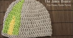 The Jamie Beanie by mammathatmakes.blogspot.com A Free Preemie Crochet Pattern Light Worsted Weight Yarn, Angel Babies, V Stitch, Crochet Baby Hats, Free Crochet Patterns, Baby Hat