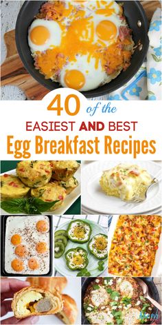 the best egg breakfast recipes to make ahead and eat on the table in less than 30 minutes