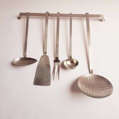 So handy this vintage stainless steel utensil rack!! Easy to hang up and made to last.  It comes with 5 different utensils all in good condition and the rack to hang them on.  Size rack 33 cm wide  ( 12.9 inches) All items will be well wrapped and shipped within 1-2 business days. I am very friendly so please contact me if you have any questions or you wish to combine items. If you wish to combine items please contact me before adding them straight to your cart. Combining items can sometimes saf Wicker Wall Baskets, Utensil Rack, Stainless Steel Utensils, Wicker Wall, Vinyl Record Storage, Glass Jars With Lids, Wall Rack, Vintage Cups, Wall Racks