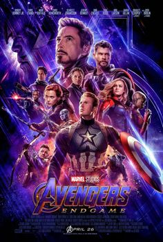 avengers endgame movie poster with all the characters