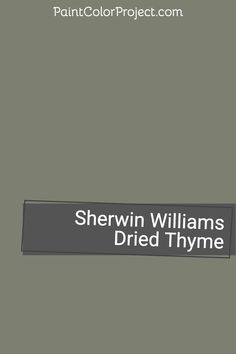 Searching for the ideal dark green paint for your home? My in-depth review of Sherwin Williams Dried Thyme has got you covered!
​
​