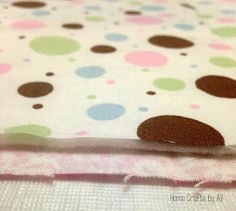 a piece of fabric with polka dots on it