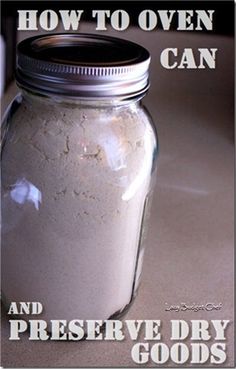 a jar filled with white powder sitting on top of a table