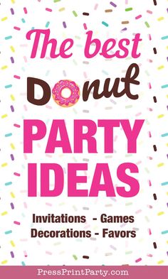 the best donut party games for kids and adults to play on their birthdays