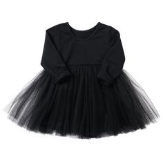 PRICES MAY VARY. Suitable for girls about 6-48 months Sizes: 6m-48m(80/86/92/98/104),pls consider both height and weight of your baby Material: cotton and tulle,light,soft and comfortable.Better hand wash and no ironing. A-shaped pull-over dress,using high quality fabric and excellent sewing craft,will be perfect dress for your girl. Packed with OPP bags, 1 baby girl dress/ bag. 
This is an long sleeved elegent winter/spring /fall dress which has fashion prototype and high quality fabric. Super Baby Girl Black Dress, Stylish Baby Girls, Dress Tutu, Girls Black Dress, Girl Sleeves, Black Dress With Sleeves, Tutus For Girls, Super Cute Dresses, Girls Black