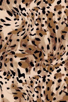 an animal print pattern with brown and black spots on the skin, which is very similar to leopards