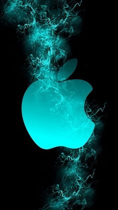 Apple Logo, Apple Wallpaper, Wallpaper Iphone, Wallpapers, Iphone, Green, Blue, Black