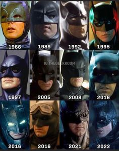 the evolution of batman's costumes from beginning to present in 2012 through 2013 and beyond