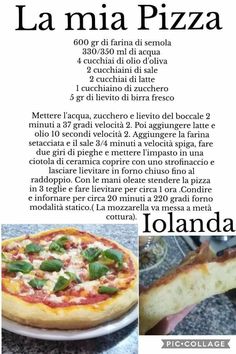 an advertisement for a pizza restaurant with pictures of the ingredients and instructions to make it