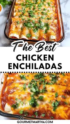 the best chicken enchiladas recipe is so easy to make, and it's full of flavor