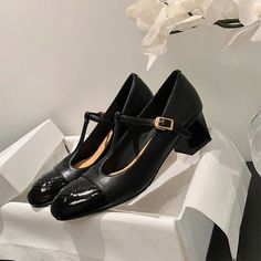 Classic Romantic Styles for Spring, Summer and Antumn. Perfect match with all kinds of clothes. Details Determine Success Or Failure. Color: Black/Red/White Material: Cow leatherLining: Genuine LeatherInsole: Sheepskin（Unmovable）Sole: RubberHeels: 8Cm/3.15"Weight: 0.27kg Each Shoes Production Time: About 5-7 days (Any exceptional case will email you, Please pay attention to your email left) Shipping Time: Free Shipping To most locations, delivery time is approximately 5-15 days; We have paid Fed Elegant Black Mary Janes For Formal Occasions, Elegant Black Mary Janes For Office, Black Low Heel Mary Janes For Spring, Black Ankle Strap Mary Janes For Spring, Black High Heel Court Shoes With Buckle Closure, Black Patent Leather Mary Jane Court Shoes, Black Mary Jane Court Shoes With Medium Width, Black Pointed Toe Mary Janes For Spring, Black Mary Janes With Buckle Closure For Evening