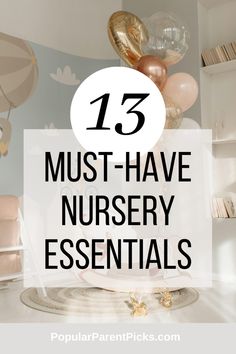 the top five must have nursery essentials for your child's room, including toys and books