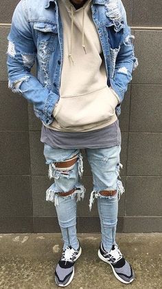 DIY+-+How+To+Make+Your+Ripped+Jeans+At+Home+Easily How To Make Ripped Jeans, Diy Ripped Jeans, Mens Designer Jeans, Mens Fashion Denim, Fashion Promotion, Diy Jeans, Mens Fashion Rugged