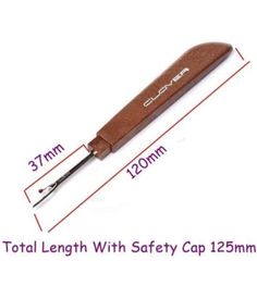 the tool length with safety cap is 25mm long and has two holes for each end