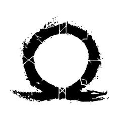 the letter o is made up of black paint