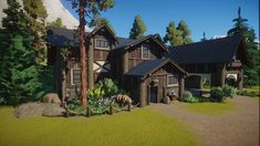 Planet Zoo Grizzly Bear Habitat, Planet Zoo Taiga, Planet Zoo Buildings, Planet Games, Coaster Inspiration, Bear Habitat, Zoo Map