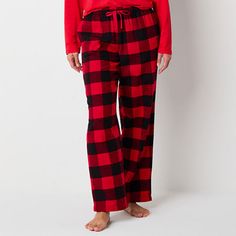 These women's flannel pajama pants by Sleep Chic has a Christmas tree print that's perfect to mix in to your sleepwear rotation during the holidays. Made from 100% cotton, this pair includes an elastic-drawstring waist and side slip pockets. Wear it with your favorite pajama top. Closure Type: DrawstringPockets: 2 Side Slip PocketsApparel Length: 41.5 InchesFiber Content: 100% CottonFabric Description: FlannelInseam: 31 InCare: Machine Wash, Tumble DryCountry of Origin: Imported Womens Flannel, Christmas Tree Print, Flannel Pajama Pants, Womens Pajamas Pants, Pajama Top, Pants Women, Tree Print, Chic Woman, Drawstring Waistband