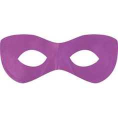 a purple mask on a white background