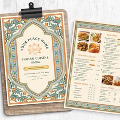 Indian Menu Template India Menu Design, Menu Indian Restaurant, Restaurant Menu Design Aesthetic, Indian Menu Card Design Restaurant, Indian Restaurant Menu Design, Menu Design Aesthetic, Arabic Food Menu, Lahore Aesthetic