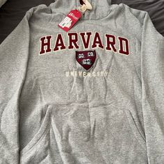 Harvard Sweater Brand New Size M Harvard Merch, Harvard Crewneck, College Sweaters, Harvard Sweater, University Hoodies, Harvard Hoodie, University Inspiration, Harvard Sweatshirt, College Sweater