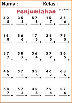 the printable worksheet for kids to learn how to write numbers in english