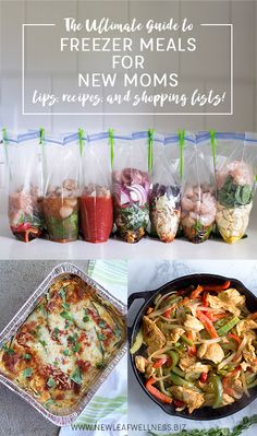 the ultimate guide to freeze meals for new moms, tips, and shopping lists