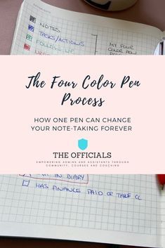 the four color pen process how one pen can change your note - taking forever