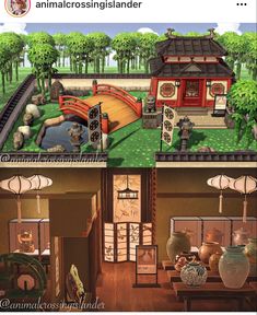 Japanese House Decor, Villagers Acnh, Acnh Happy Home Paradise, Acnh Zen, Zen House Design, Museum House, Acnh Hhp, Happy Home Paradise, Japanese House Design