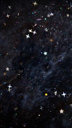 many stars are scattered in the night sky