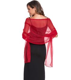 PRICES MAY VARY. High quality upgraded sheer fabric, the shawl wrap is super soft and comfortable, Smooth.Lightweight, and Breathable,suitable for all seasons. silky chiffon shawls available in two sizes:79’’×18’’(200×45cm),79’’×27’’(200×70cm).great to wear it as a scarf, shawl or wrap for women. Available in different Classic colors; such as:Black,Blush,Light Grey,White,Ivory,Navy Blue,Champagne;Great match your different dresses in different Occasion. These shawls Scarves are perfect for match Scandinavian Shawl, Wedding Guest Shawl, Clue Characters, Bridesmaid Scarves, Blue Champagne, Red Shawl, Black Blush, Chiffon Shawl, Wedding Wraps