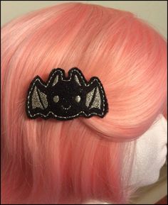 Cute Bat Felt Hair Clip by StarBucketDesigns on Etsy Sailor Saturn Cosplay, Felt Hair Clips, Cute Bat, Snap Clips, Barrette Clip, Felt Crafts, Barrettes, Random Things, Hair Clip