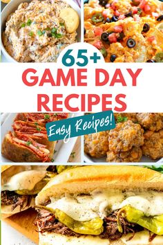 A collage of game day dishes, including cheesy dips, stuffed rolls, sausage balls, and sandwiches, perfect for football parties or Super Bowl gatherings. Cheesesteak Sliders, Restaurant Appetizers, Game Day Recipes, Philly Cheese Steak Sliders, Dipping Sauces For Chicken, Pinwheel Appetizers, The Best Game, Meat Appetizers, Crowd Pleasing Recipes