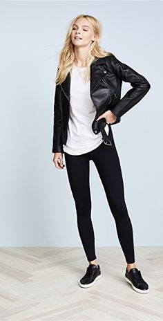 Commando Perfect Control Leggings | SHOPBOP Fall Athleisure Activewear With Minimal Stretch, Minimal Stretch Athleisure Activewear For Fall, Sleek Stretch Leggings For Fall, Chic Stretch Activewear, Tight Fall Activewear For Sports, Chic Stretch Activewear For Sports, Compressive Elastane Leggings For Work, Fall Sports Tight Leggings, Versatile Fitted Activewear For Layering