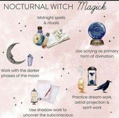 Nocturnal Witchcraft, Nocturnal Witch, Prince Stolas, Moon Journaling, Love Darkness, Witch Types, Charm Casting