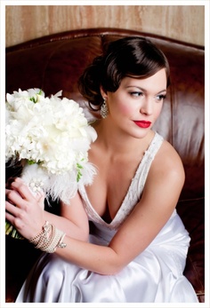 the lucky elephant vintage-inspired wedding bracelets & Giggar Makeup Artistry, 1930's Wedding Wedding Makeup Bridesmaid, 1930s Hair, 1930s Wedding, Wedding Hairstyles And Makeup, Vintage Wedding Hair, Vintage Makeup, Wedding Hairstyles Updo, Art Deco Wedding, Bridal Hair And Makeup