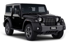 a black jeep is shown on a white background