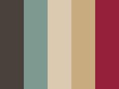 the color scheme for this wallpaper is red, brown and green