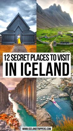 12 Secret Places to Visit in Iceland Road Trip Iceland, Iceland Places, Places To Visit In Iceland, Iceland Bucket List, Things To Do In Iceland, Iceland Itinerary