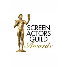 the screen actors'guide awards logo with an image of a statue holding a trophy