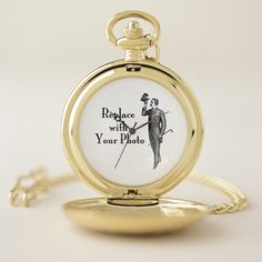 Create your Own Customize Photo Image Pocket Watch - image gifts your image here cyo personalize