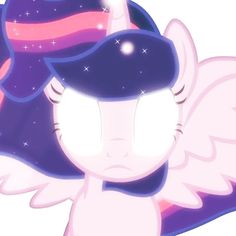 an image of a cute little pony with stars on it's head and wings