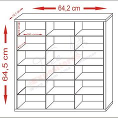 the size and width of a shelving unit