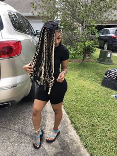 Light Colored Knotless Braids, Box Braids Twist, Jumbo Braiding Hair, Box Braids Hairstyles For Black Women, Boomerangs, Box Braids Styling, Girls Hairstyles Braids